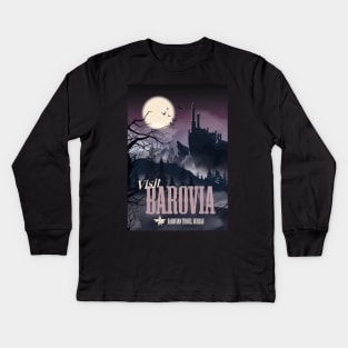 VISIT BAROVIA FULL ART Kids Long Sleeve T-Shirt